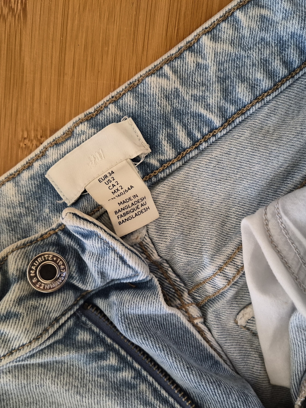 H&M High-Rise Women’s Jeans in Light Blue Wash